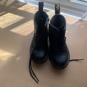 Dr. Martens Black Kids Boots